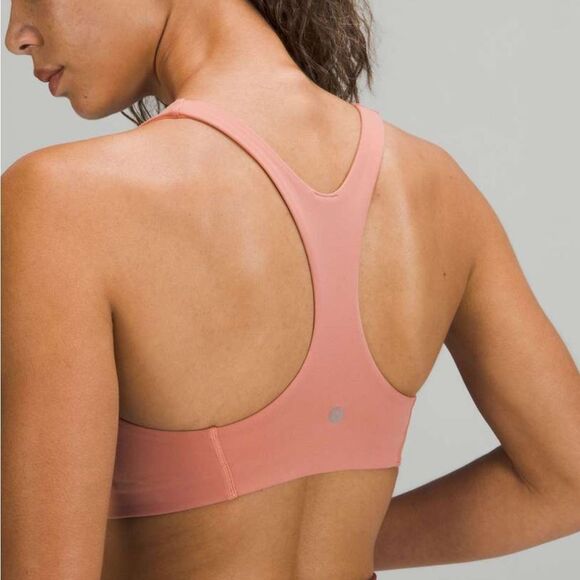 Lululemon Wunder Train Sports Bra Pink Savannah size 8 - Picture 3 of 9